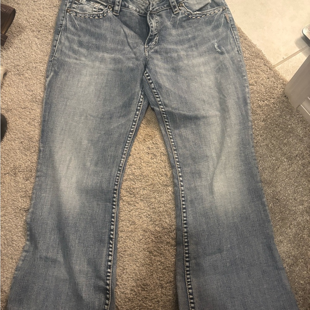 Aiko Light Blue Women's Boot Cut Jeans